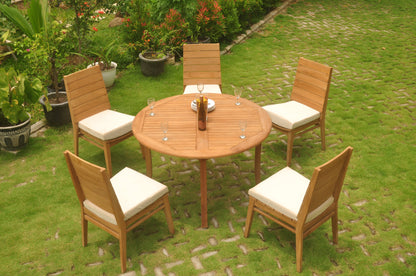 48 Fixed Round Table with 4 Charleston Chairs