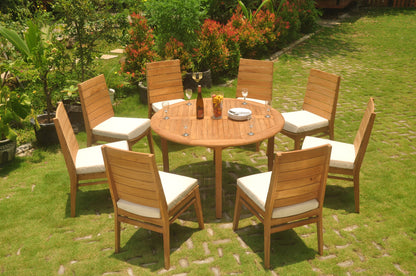 52" Round Table and with 4 Charleston Armless Chairs
