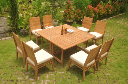 60" Square Butterfly Table with Charleston Armless Chairs