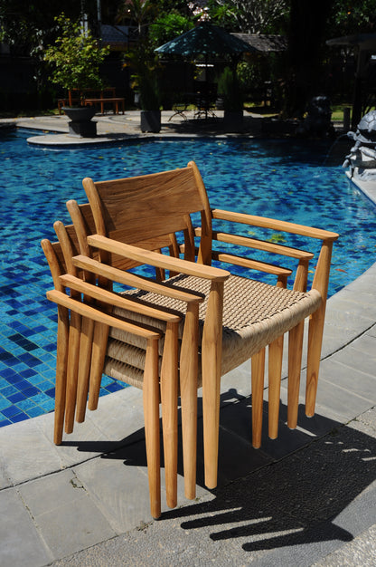 Amilo Stacking Arm Dining Chair