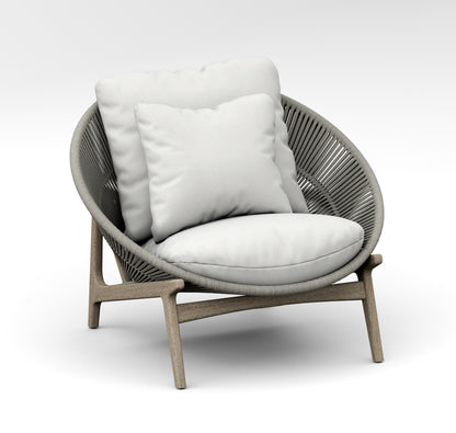 Robas Lounge Arm Chair - Weathered Teak