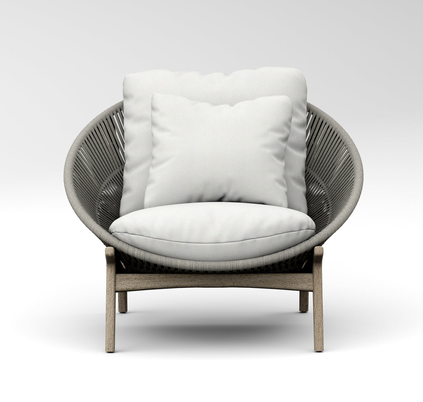 Robas Lounge Arm Chair - Weathered Teak