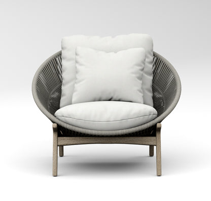 Robas Lounge Arm Chair - Weathered Teak