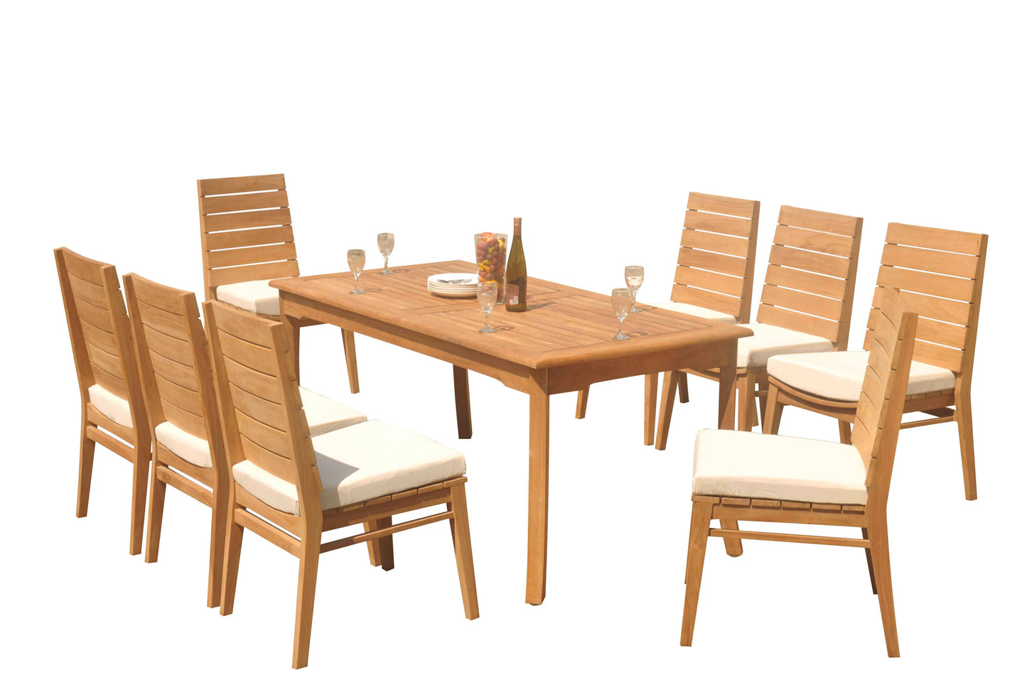 71" Rectangle Table with 6 Charleston Chairs