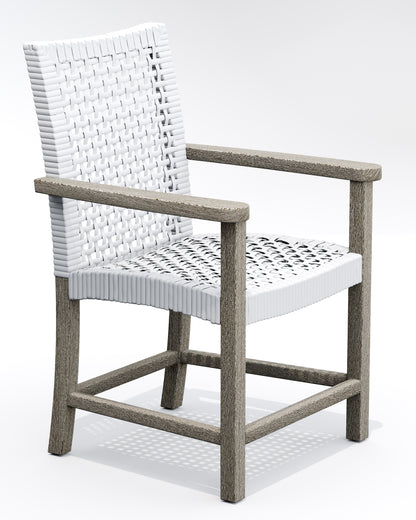 Alsoi Dining Arm Chair - Weathered Teak