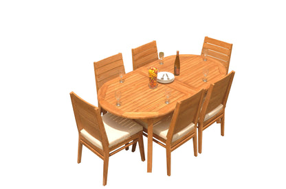 94" Oval Table with Charleston Chairs