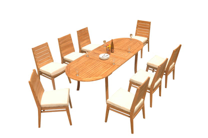 94" Oval Table with Charleston Chairs