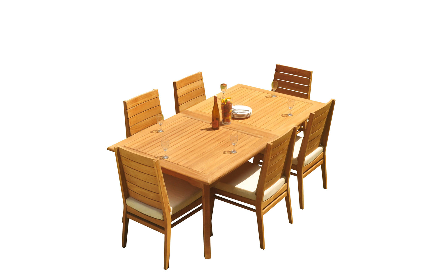 117" Rectangle Table with Charleston Chairs