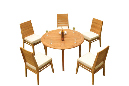 48 Fixed Round Table with 4 Charleston Chairs
