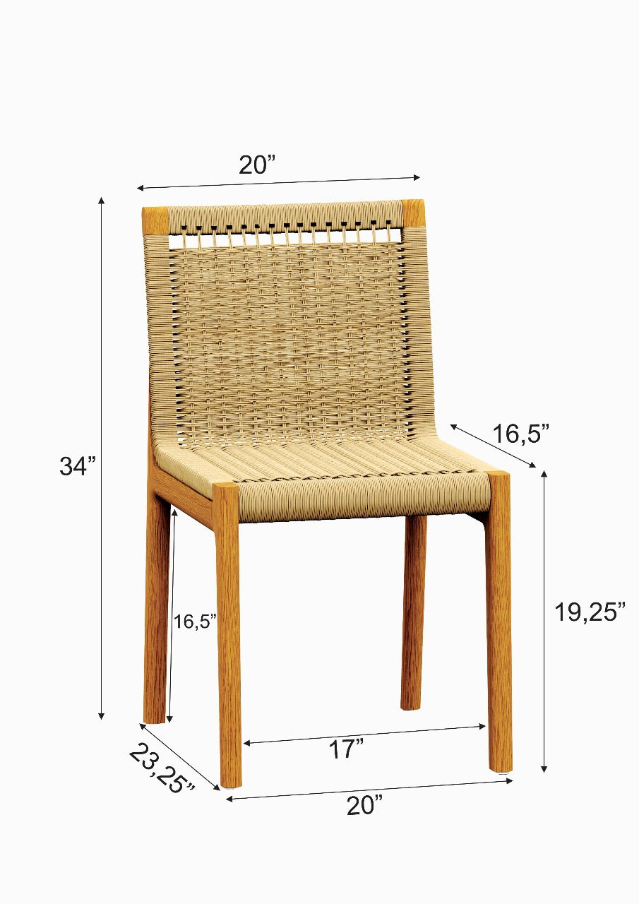 Sema Dining Armless Chair