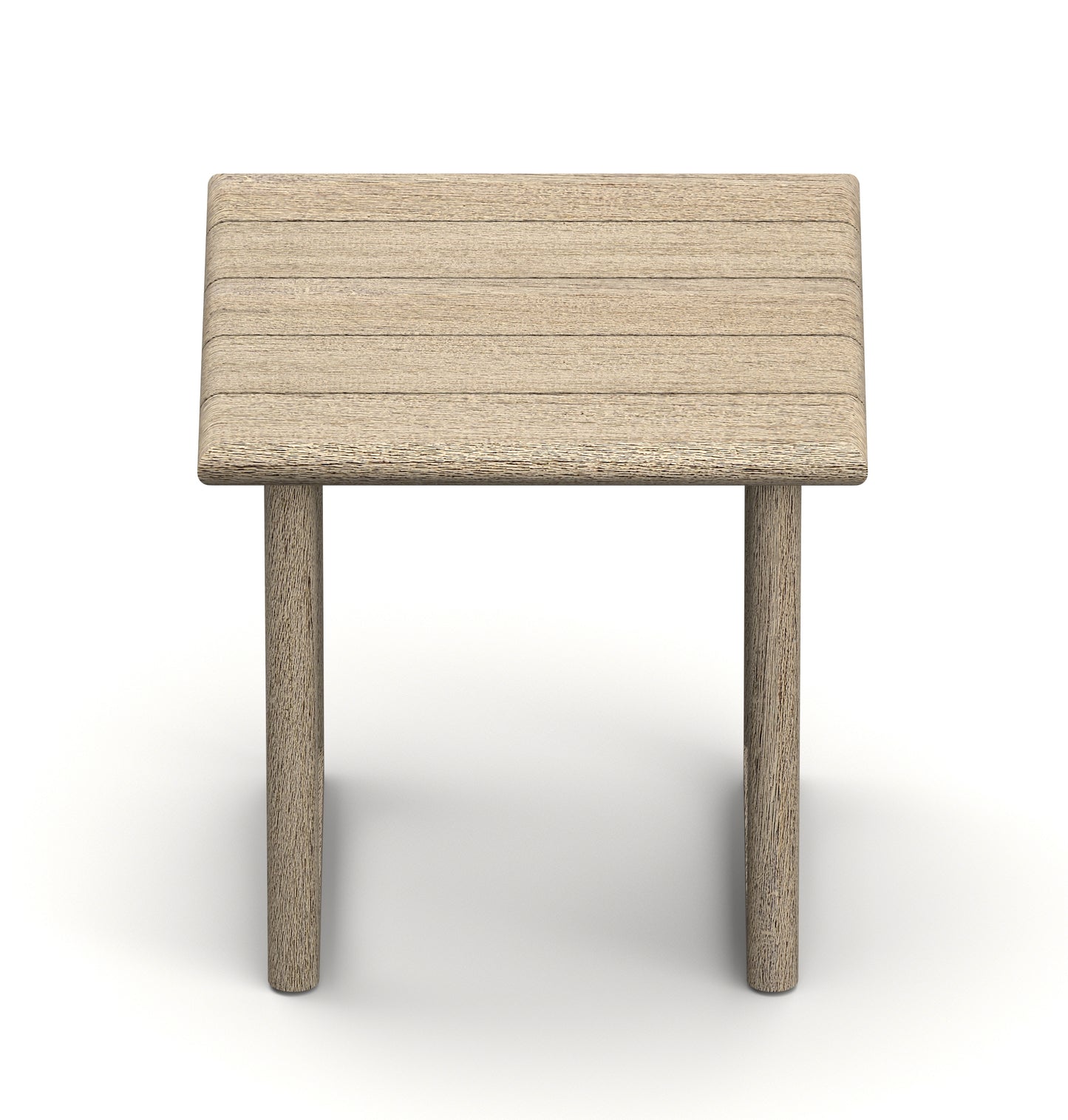 Sema Square Side Table - Weathered Teak