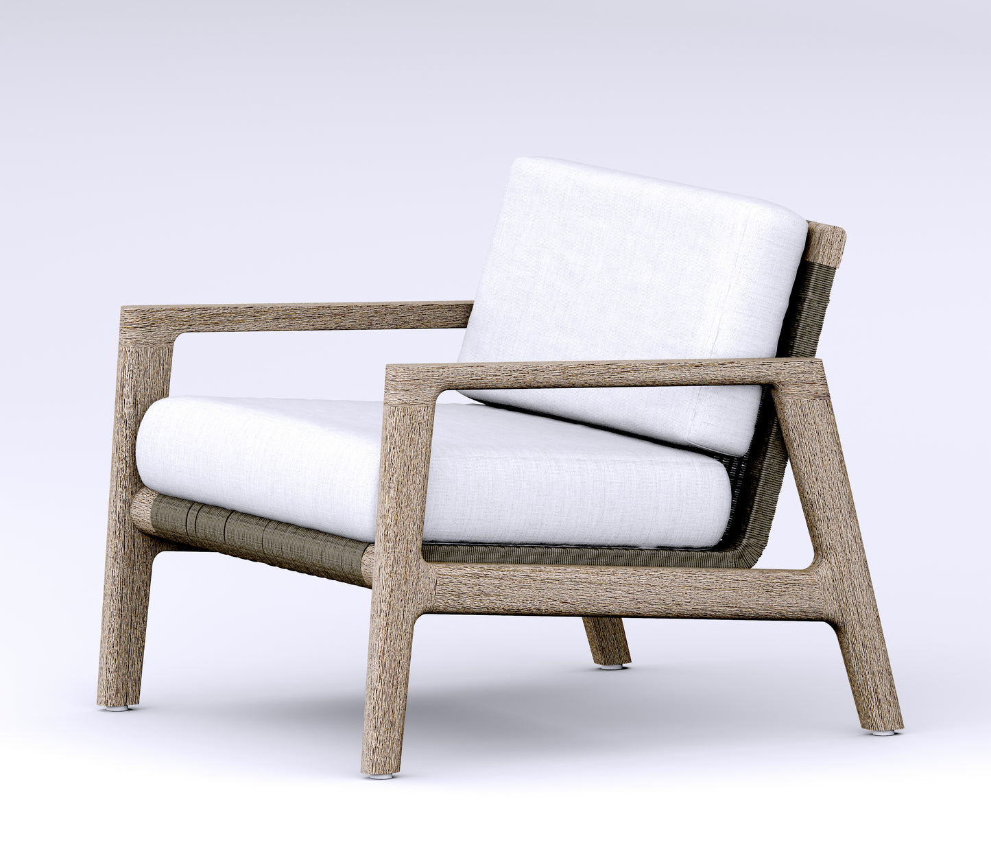 Sema Lounge Arm Chair - Weathered Teak